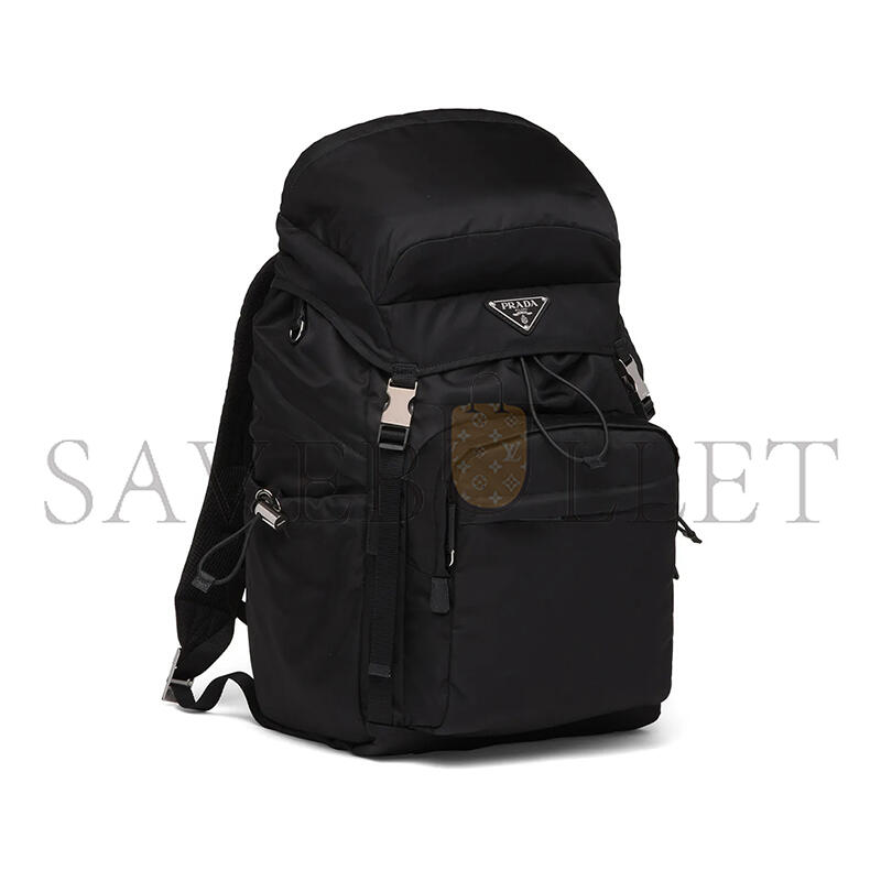 PRADA SPEEDROCK RE-NYLON AND LEATHER BACKPACK 2VZ123 (46*28*22cm) 
